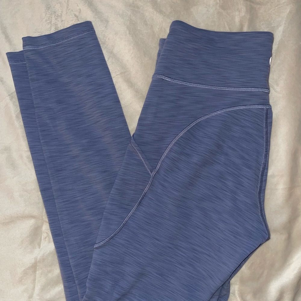 Lululemon Invigorate Heather Periwinkle 25” Leggings - Picture 2 of 7
